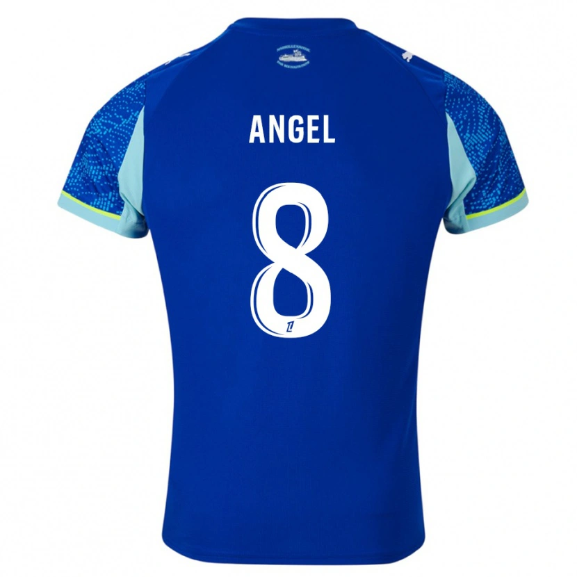 Danxen Homme Maillot Angel Gomes #8 Bleu Ciel Blanc Troisieme 2025/26 T-Shirt