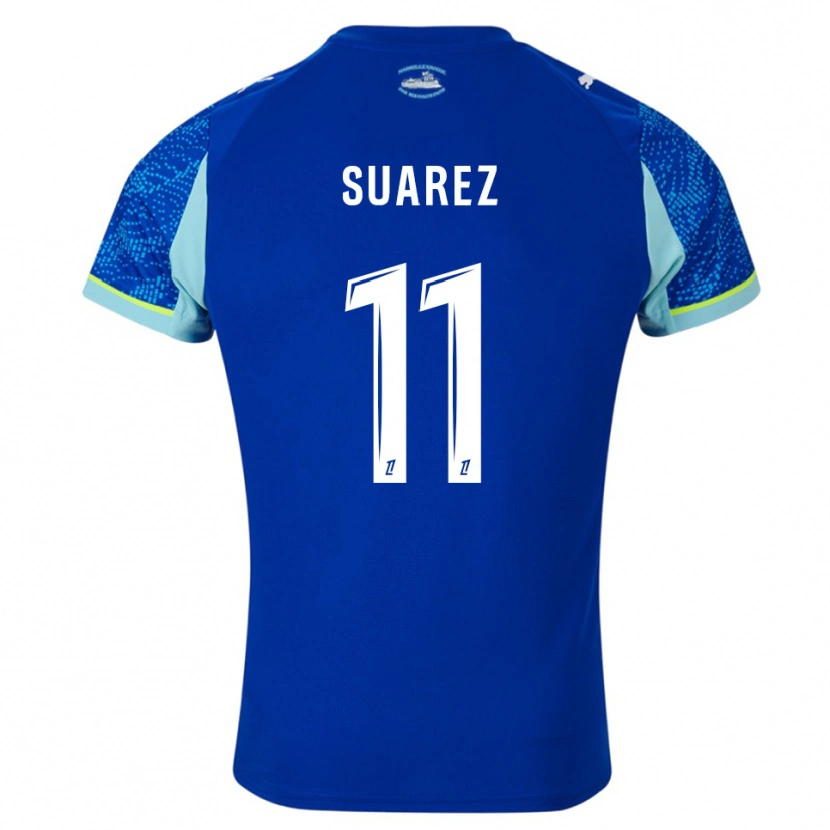 Danxen Homme Maillot Luis Suarez #11 Bleu Ciel Blanc Troisieme 2025/26 T-Shirt