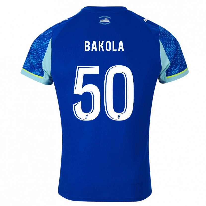 Danxen Homme Maillot Darryl Bakola #50 Bleu Ciel Blanc Troisieme 2025/26 T-Shirt