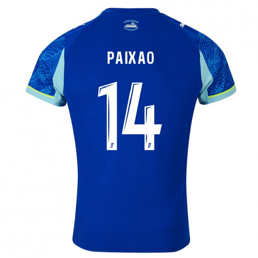 Danxen Homme Maillot Igor Paixão #14 Bleu Ciel Blanc Troisieme 2025/26 T-Shirt