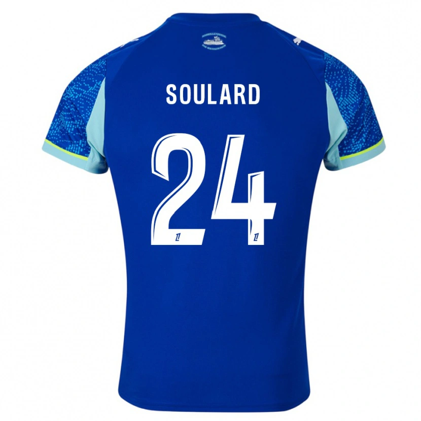Danxen Homme Maillot Amandine Soulard #24 Bleu Ciel Blanc Troisieme 2025/26 T-Shirt