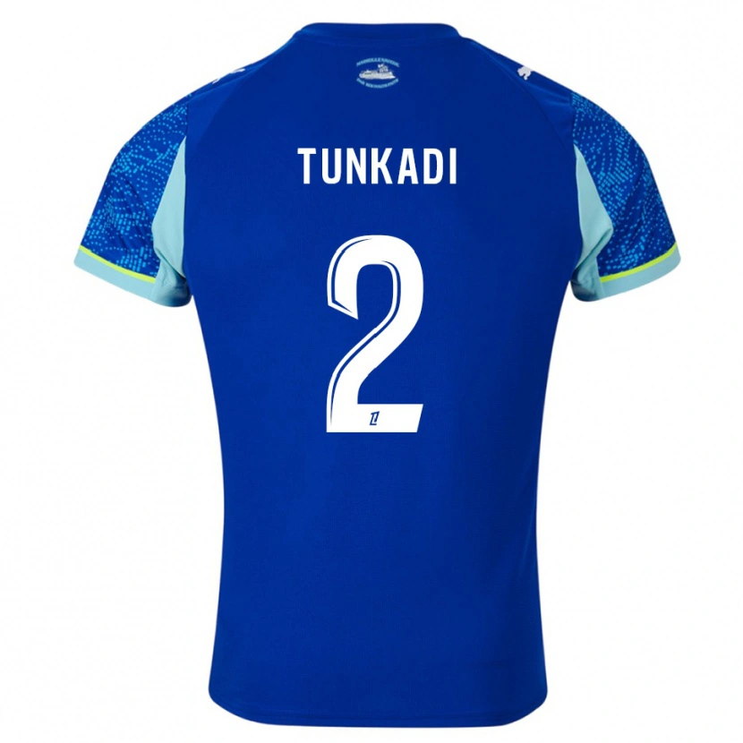 Danxen Homme Maillot Alexandre Tunkadi #2 Bleu Ciel Blanc Troisieme 2025/26 T-Shirt