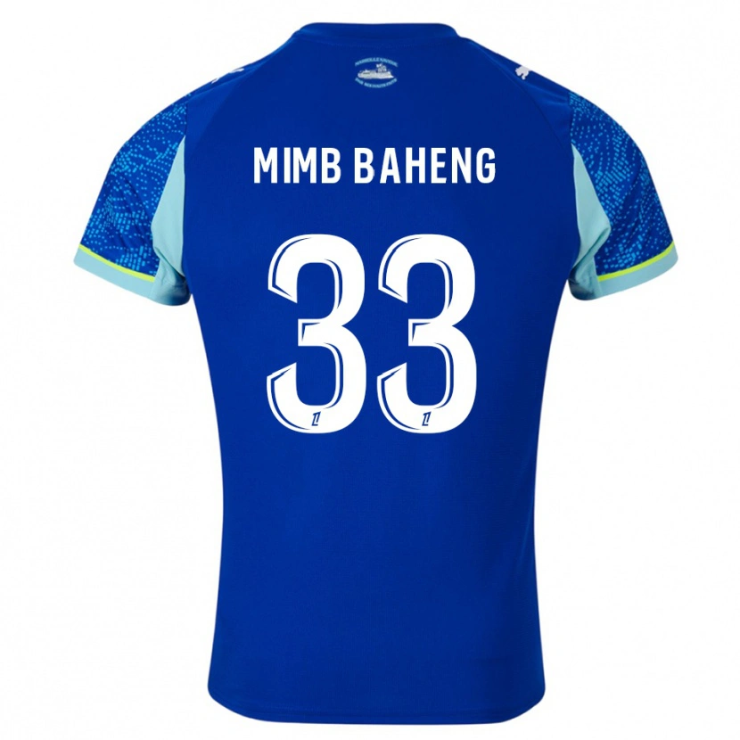 Danxen Homme Maillot Rony Mimb Baheng #33 Bleu Ciel Blanc Troisieme 2025/26 T-Shirt