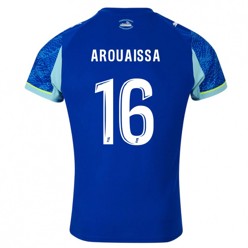 Danxen Homme Maillot Ines Arouaissa #16 Bleu Ciel Blanc Troisieme 2025/26 T-Shirt
