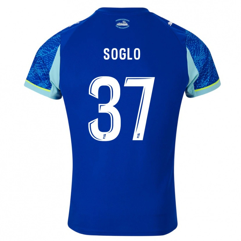 Danxen Homme Maillot Emran Soglo #37 Bleu Ciel Blanc Troisieme 2025/26 T-Shirt