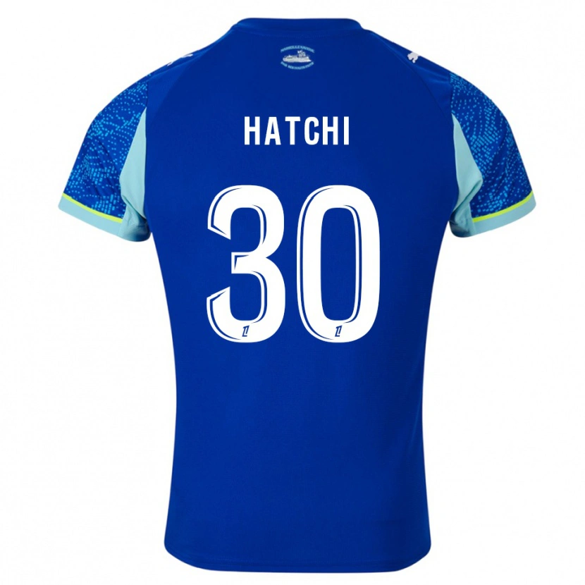 Danxen Homme Maillot Anaïs Hatchi #30 Bleu Ciel Blanc Troisieme 2025/26 T-Shirt