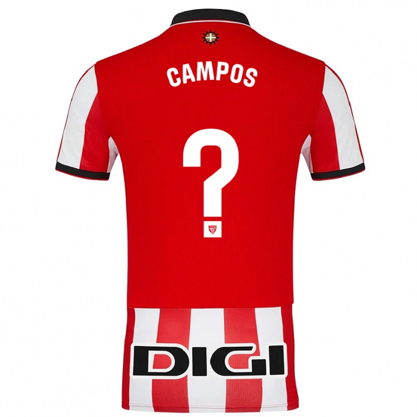 Danxen Femme Maillot Ane Campos Andueza #0 Rouge Blanc Tenues Domicile 2025/26 T-Shirt
