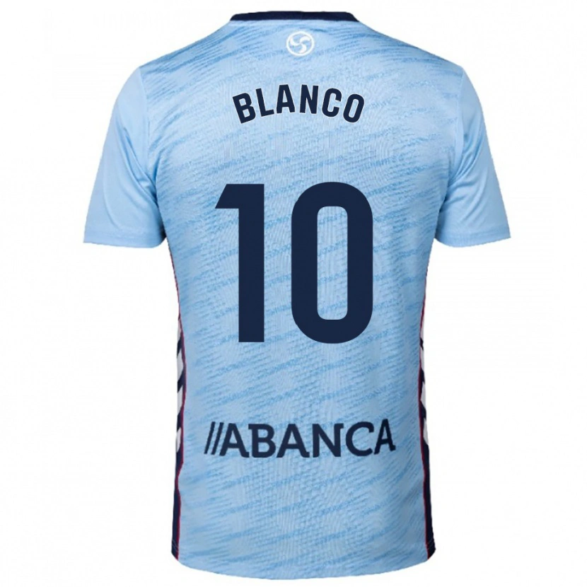 Danxen Femme Maillot Raul Blanco #10 Bleu Ciel Rouge Tenues Domicile 2025/26 T-Shirt