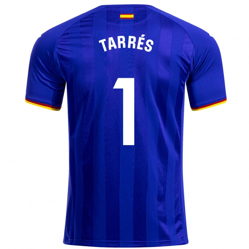 Danxen Femme Maillot Lluis Tarrés #1 Bleu Rouge Jaune Tenues Domicile 2025/26 T-Shirt