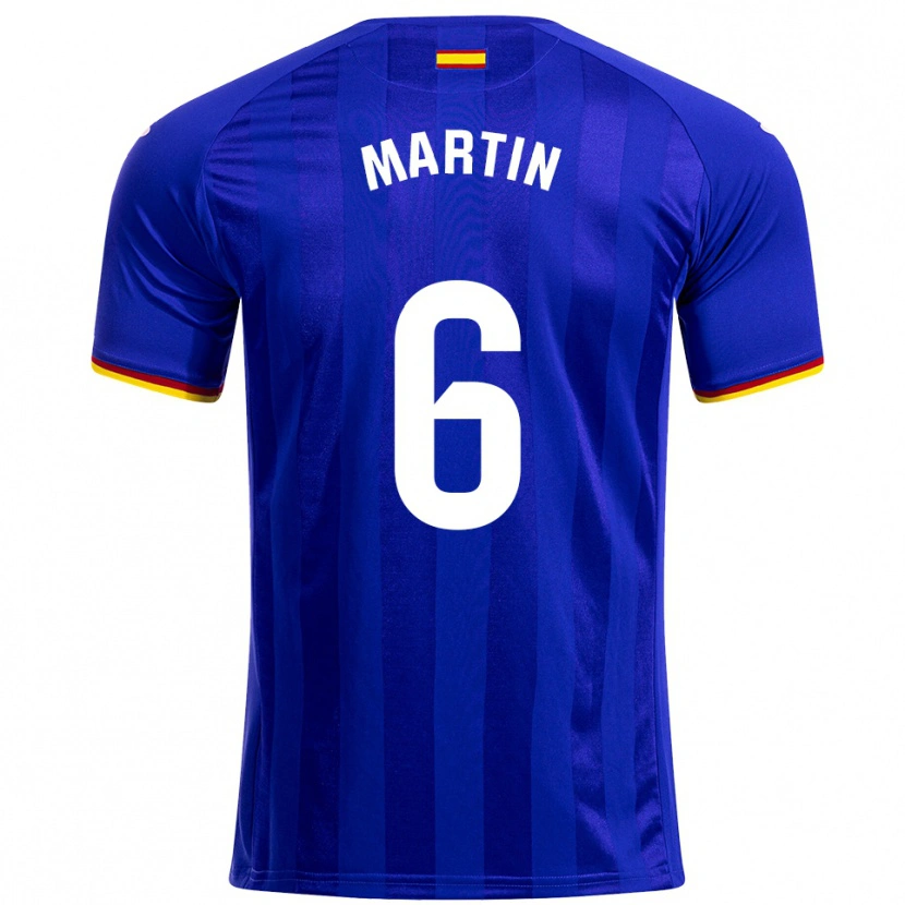 Danxen Femme Maillot Mario Martín #6 Bleu Rouge Jaune Tenues Domicile 2025/26 T-Shirt