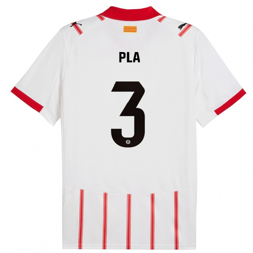Danxen Femme Maillot Marta Pla #3 Blanc Rouge Tenues Domicile 2025/26 T-Shirt