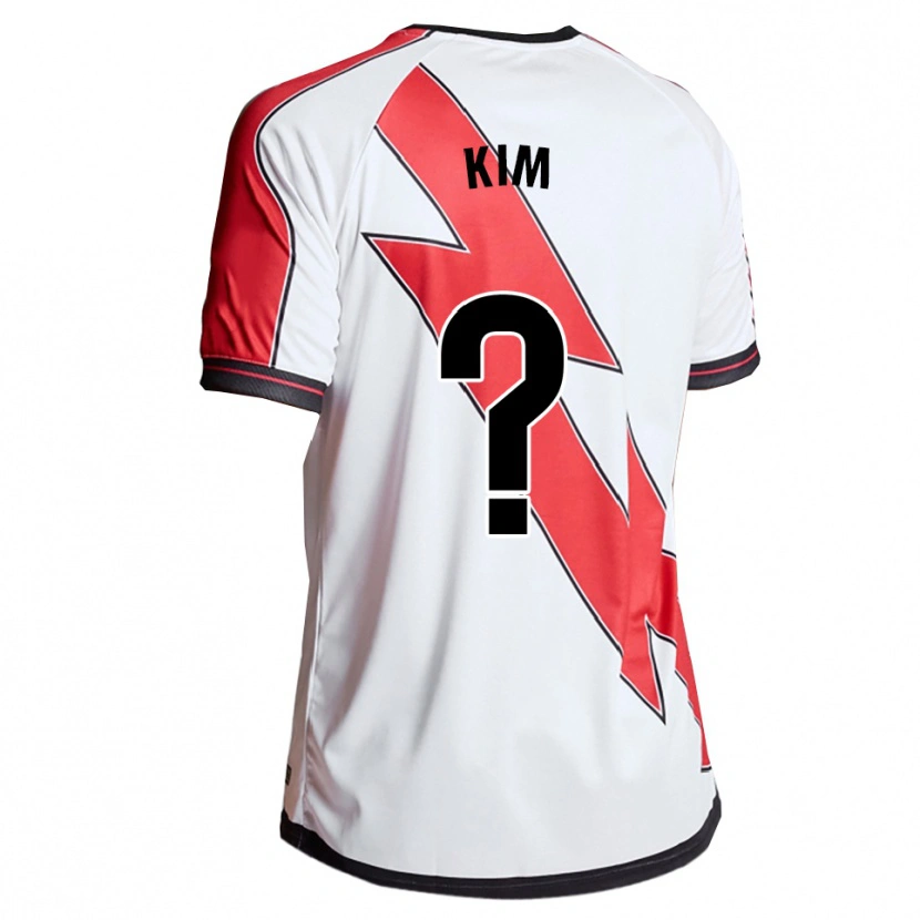Danxen Femme Maillot Nathaniel Kim #0 Blanc Rouge Tenues Domicile 2025/26 T-Shirt