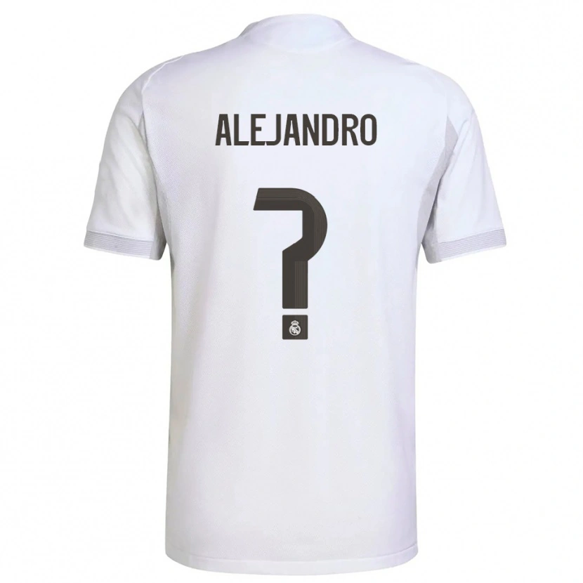 Danxen Femme Maillot Alejandro Hernández #0 Blanc Jaune Tenues Domicile 2025/26 T-Shirt