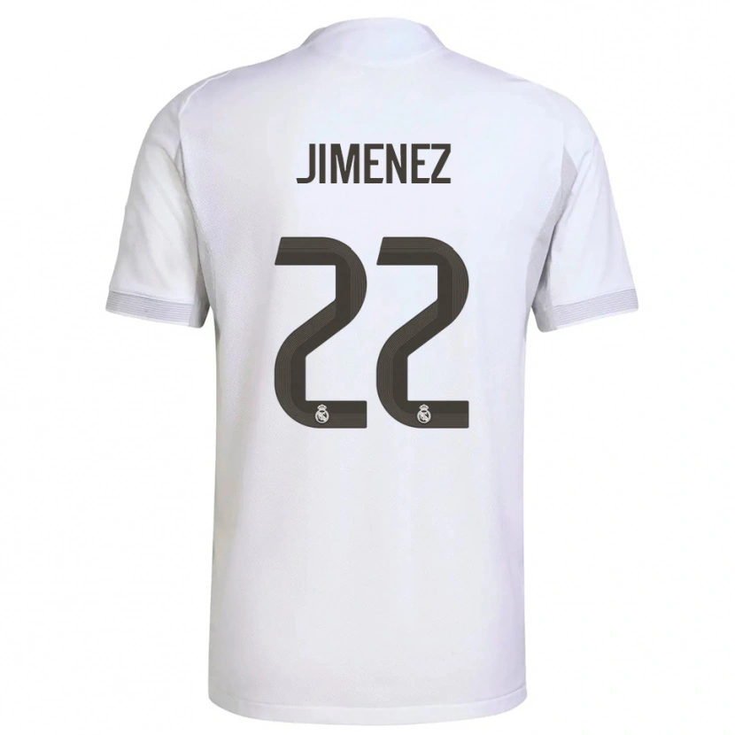 Danxen Femme Maillot David Jiménez #22 Blanc Jaune Tenues Domicile 2025/26 T-Shirt