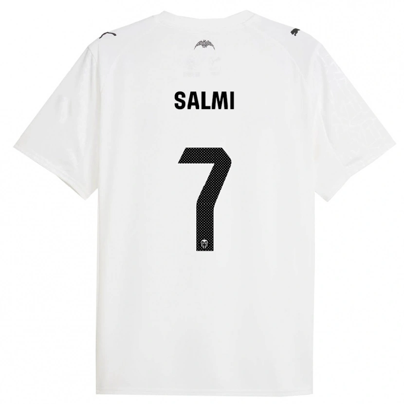 Danxen Femme Maillot Iina Salmi #7 Blanc Noir Tenues Domicile 2025/26 T-Shirt
