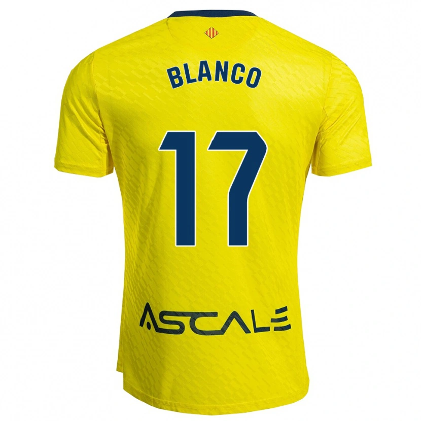 Danxen Femme Maillot Fabio Blanco #17 Jaune Marine Tenues Domicile 2025/26 T-Shirt