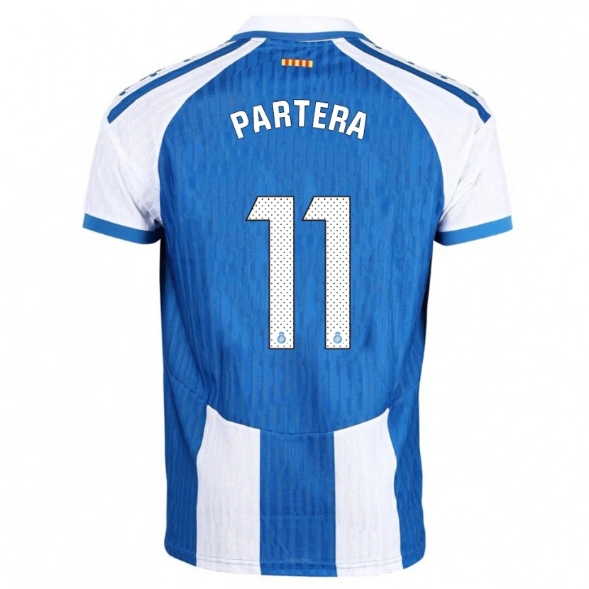 Danxen Femme Maillot Álex Partera #11 Bleu Blanc Tenues Domicile 2025/26 T-Shirt