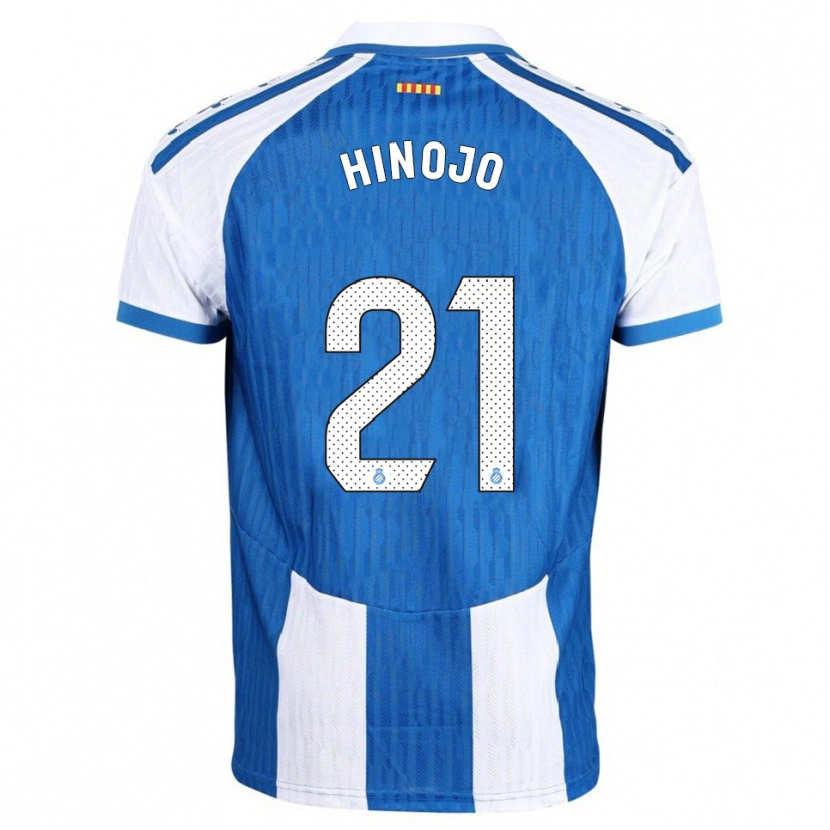 Danxen Femme Maillot Roger Hinojo #21 Bleu Blanc Tenues Domicile 2025/26 T-Shirt