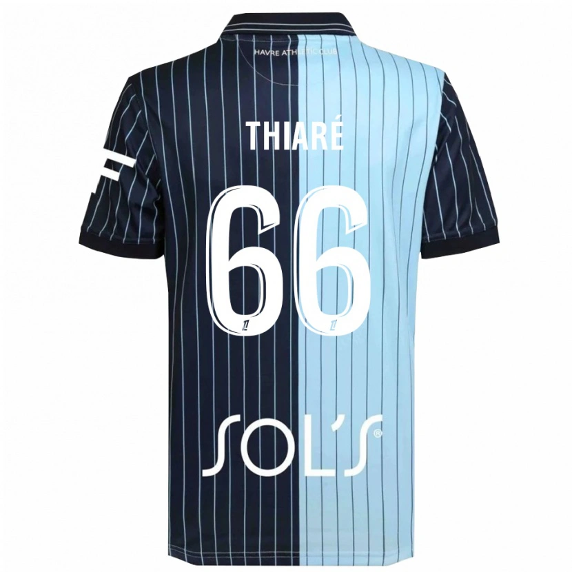 Danxen Femme Maillot Aliou Thiaré #66 Marine Bleu Ciel Tenues Domicile 2025/26 T-Shirt