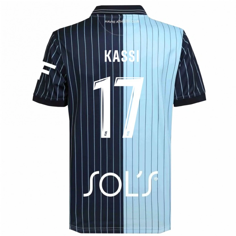 Danxen Femme Maillot Sarah Kassi #17 Marine Bleu Ciel Tenues Domicile 2025/26 T-Shirt