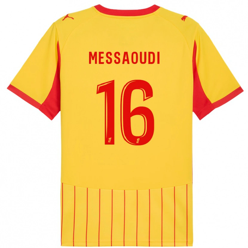 Danxen Femme Maillot Fedwan Messaoudi #16 Jaune Rouge Tenues Domicile 2025/26 T-Shirt