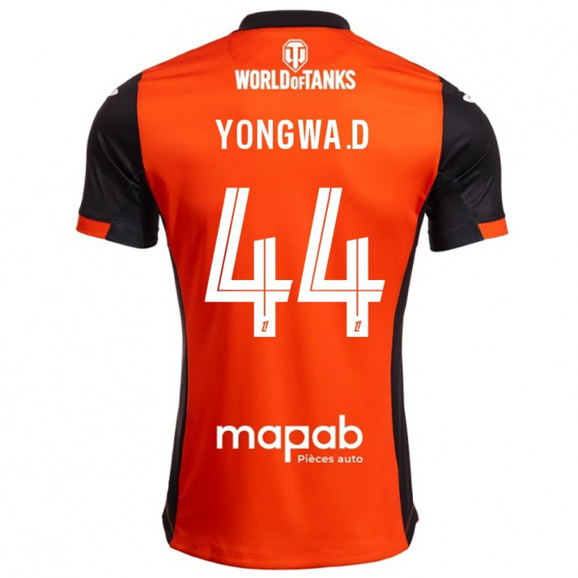 Danxen Femme Maillot Darlin Yongwa #44 Noir Orange Tenues Domicile 2025/26 T-Shirt
