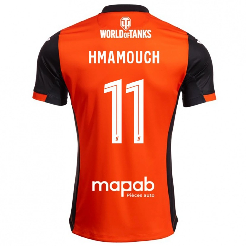 Danxen Femme Maillot Mohamed-Anouar Hmamouch #11 Noir Orange Tenues Domicile 2025/26 T-Shirt