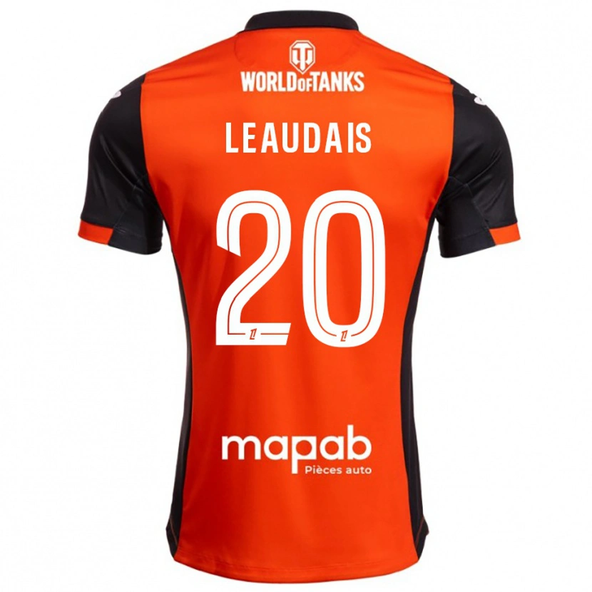 Danxen Femme Maillot Lucas Leaudais #20 Noir Orange Tenues Domicile 2025/26 T-Shirt