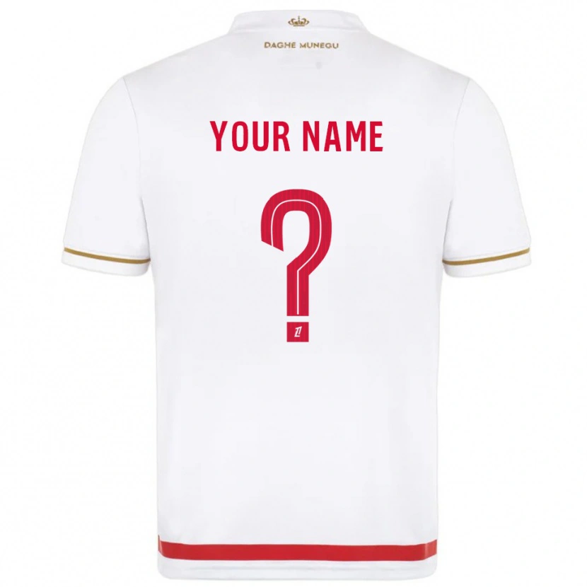 Danxen Femme Maillot Votre Nom #0 Rouge Blanc Tenues Domicile 2025/26 T-Shirt