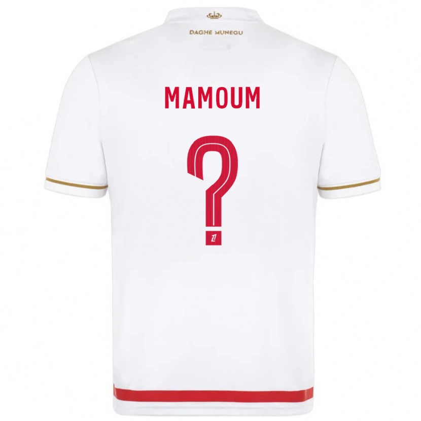 Danxen Femme Maillot Diego Mamoum #0 Rouge Blanc Tenues Domicile 2025/26 T-Shirt