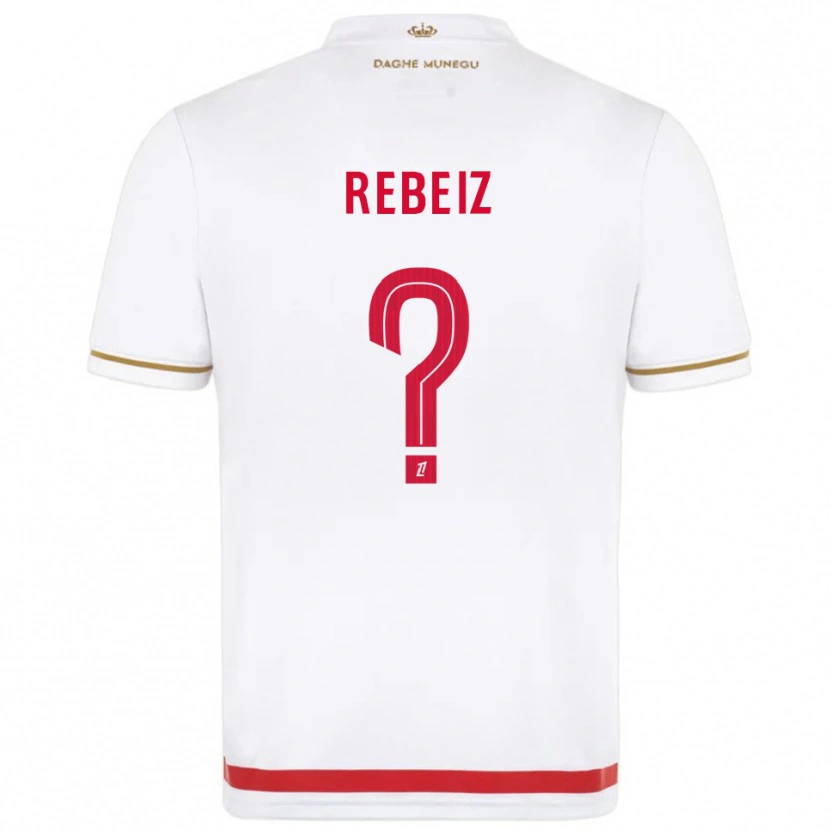 Danxen Femme Maillot Georges Rebeiz #0 Rouge Blanc Tenues Domicile 2025/26 T-Shirt