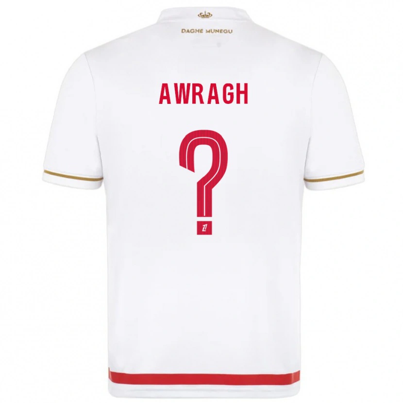 Danxen Femme Maillot Soufian Awragh #0 Rouge Blanc Tenues Domicile 2025/26 T-Shirt