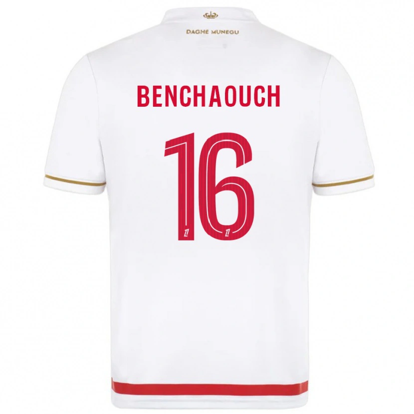 Danxen Femme Maillot Yanis Benchaouch #16 Rouge Blanc Tenues Domicile 2025/26 T-Shirt