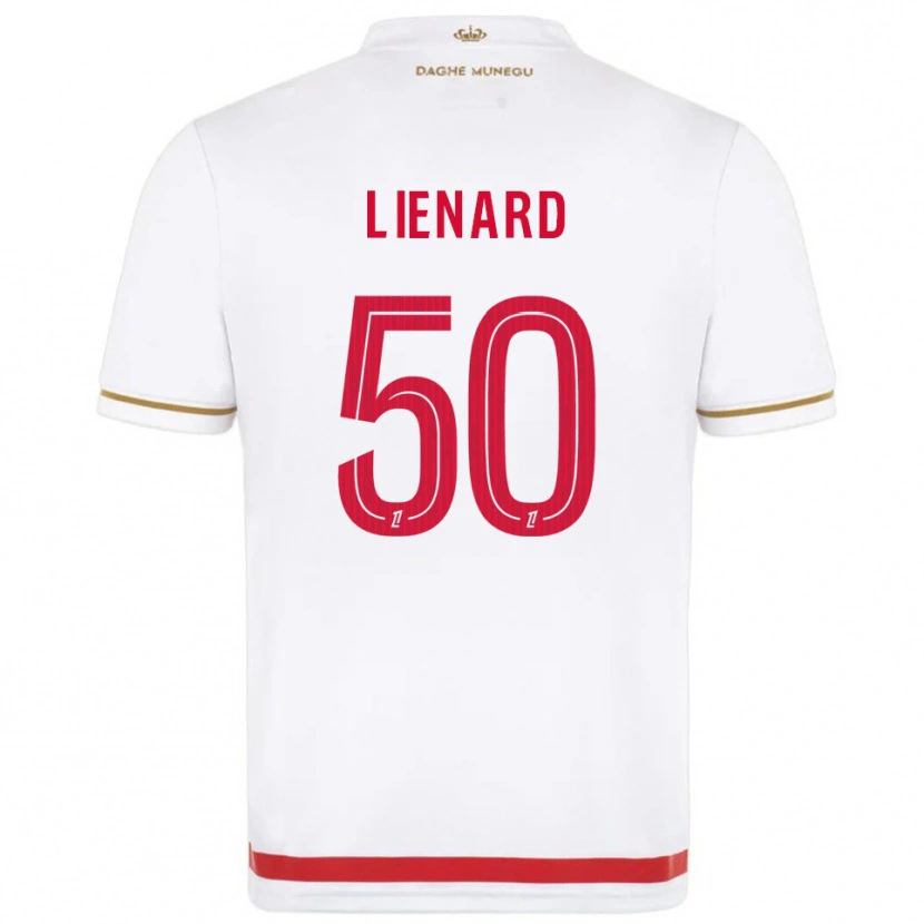 Danxen Femme Maillot Yann Lienard #50 Rouge Blanc Tenues Domicile 2025/26 T-Shirt