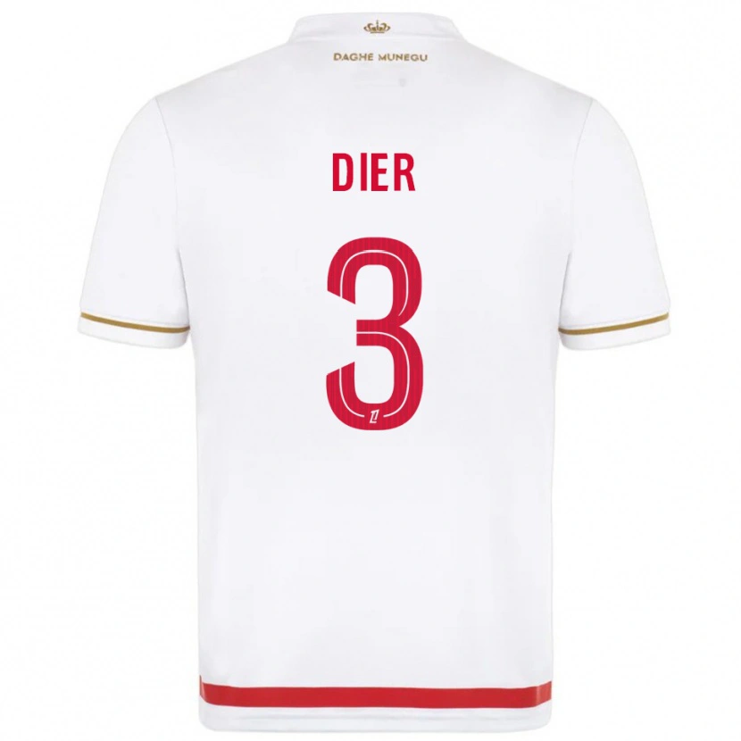 Danxen Femme Maillot Eric Dier #3 Rouge Blanc Tenues Domicile 2025/26 T-Shirt