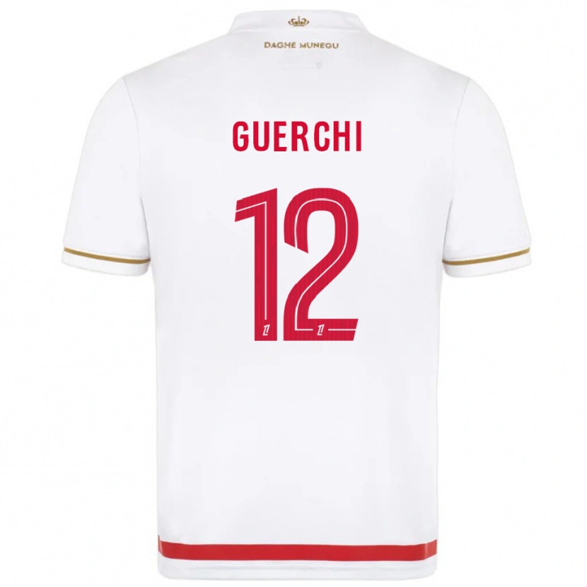 Danxen Femme Maillot Wassim Guerchi #12 Rouge Blanc Tenues Domicile 2025/26 T-Shirt