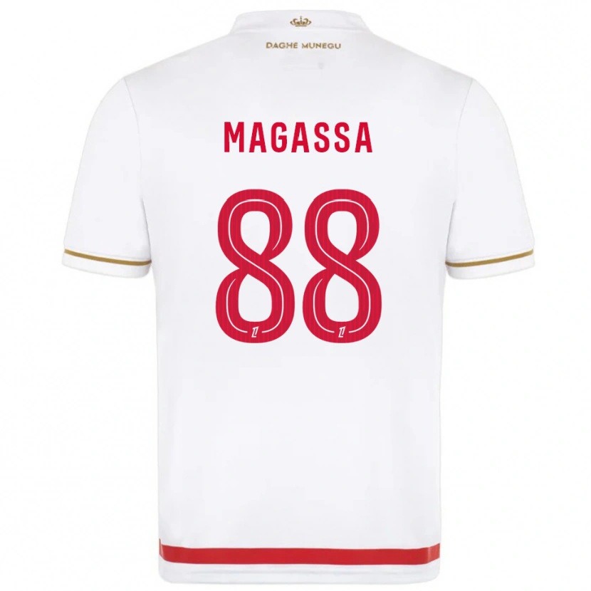Danxen Femme Maillot Soungoutou Magassa #88 Rouge Blanc Tenues Domicile 2025/26 T-Shirt