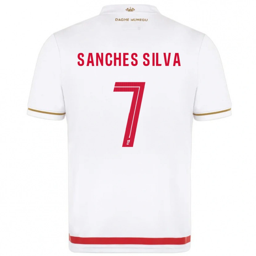 Danxen Femme Maillot Jordy Sanches Silva #7 Rouge Blanc Tenues Domicile 2025/26 T-Shirt