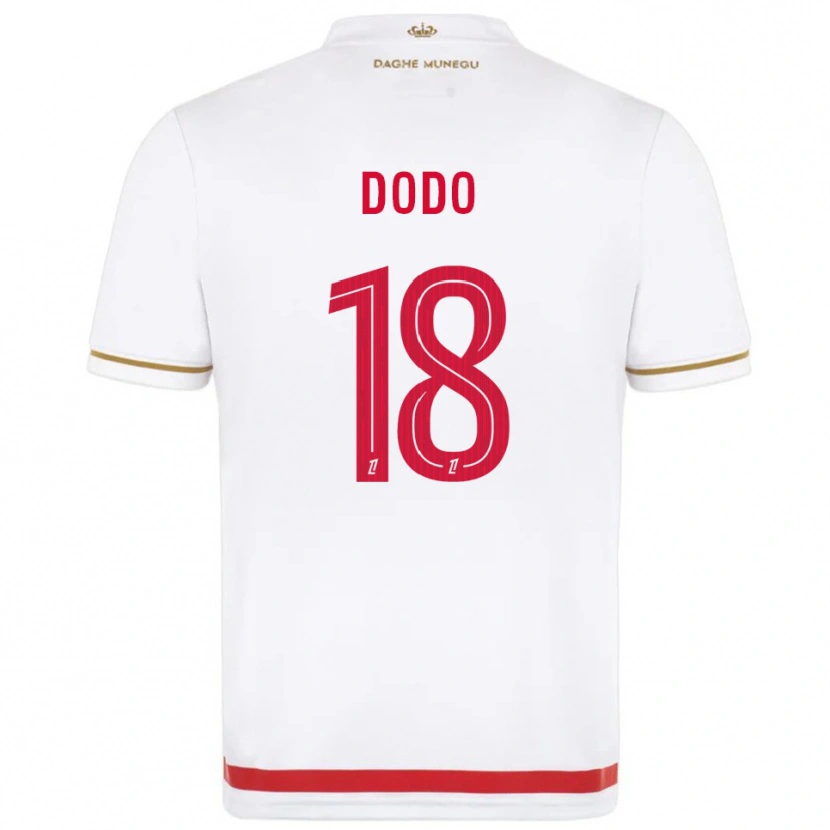 Danxen Femme Maillot Yannick Dodo #18 Rouge Blanc Tenues Domicile 2025/26 T-Shirt