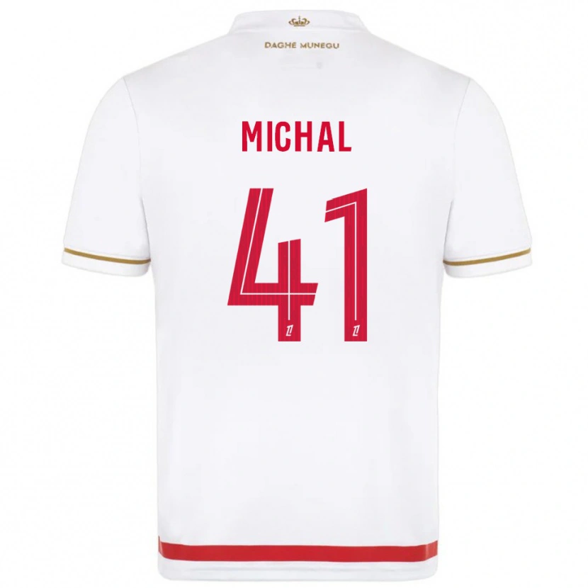 Danxen Femme Maillot Lucas Michal #41 Rouge Blanc Tenues Domicile 2025/26 T-Shirt