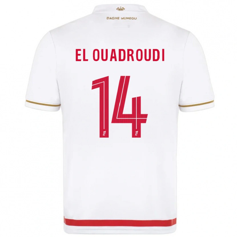 Danxen Femme Maillot Imrane El Ouaroudi #14 Rouge Blanc Tenues Domicile 2025/26 T-Shirt