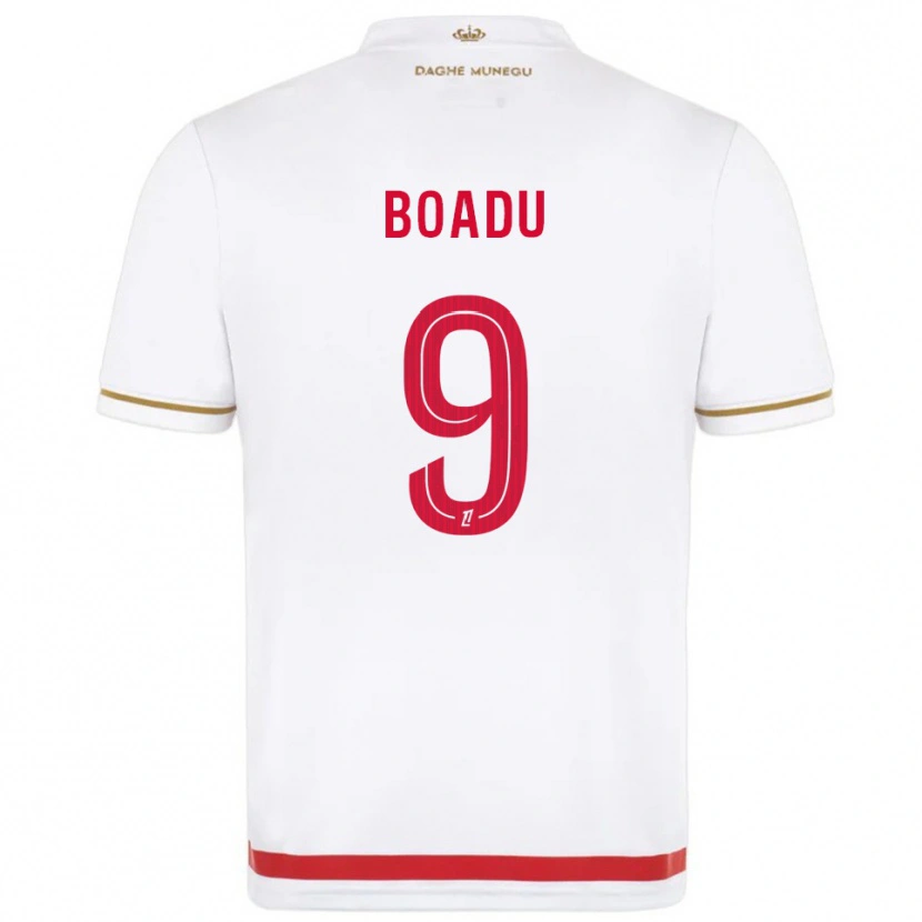 Danxen Femme Maillot Myron Boadu #9 Rouge Blanc Tenues Domicile 2025/26 T-Shirt