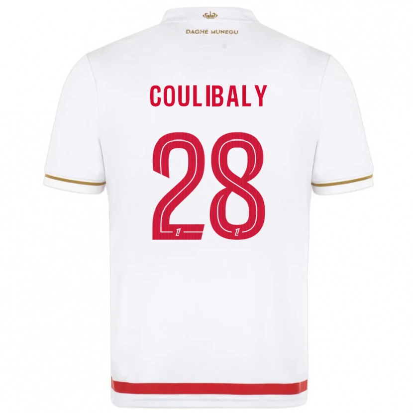 Danxen Femme Maillot Mamadou Coulibaly #28 Rouge Blanc Tenues Domicile 2025/26 T-Shirt