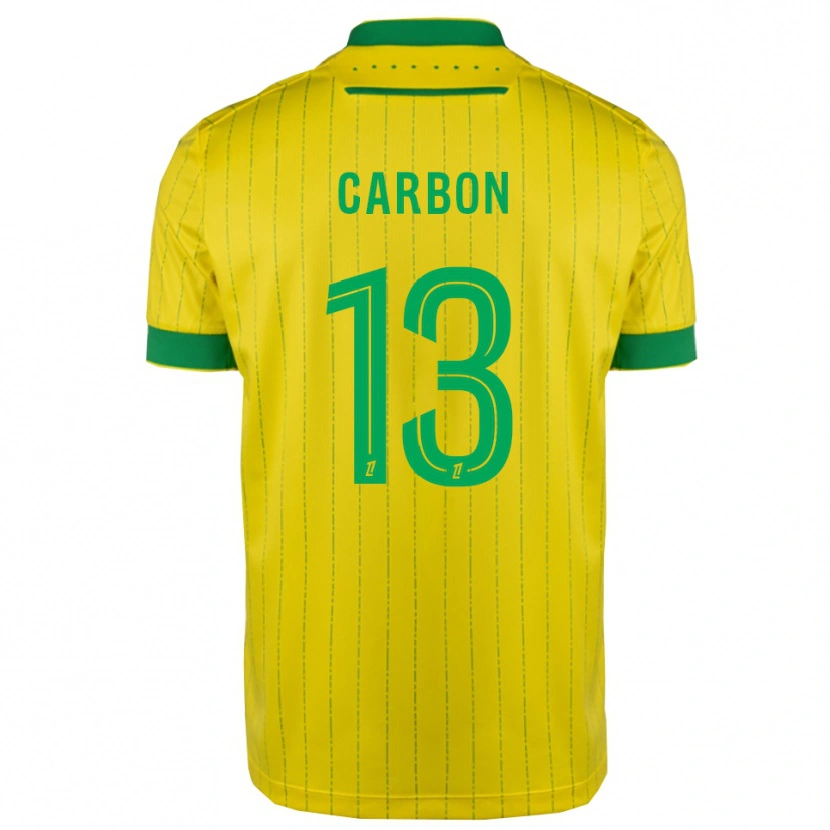 Danxen Femme Maillot Lancelot Carbon #13 Jaune Vert Tenues Domicile 2025/26 T-Shirt