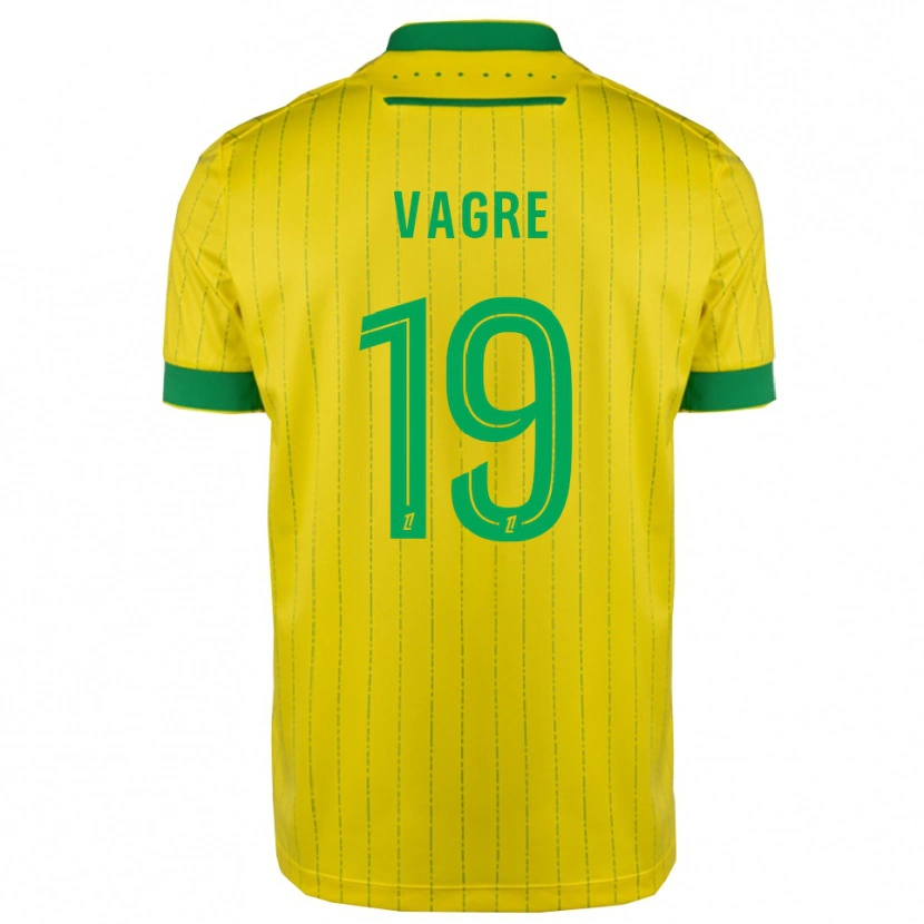 Danxen Femme Maillot Naomie Vagre #19 Jaune Vert Tenues Domicile 2025/26 T-Shirt
