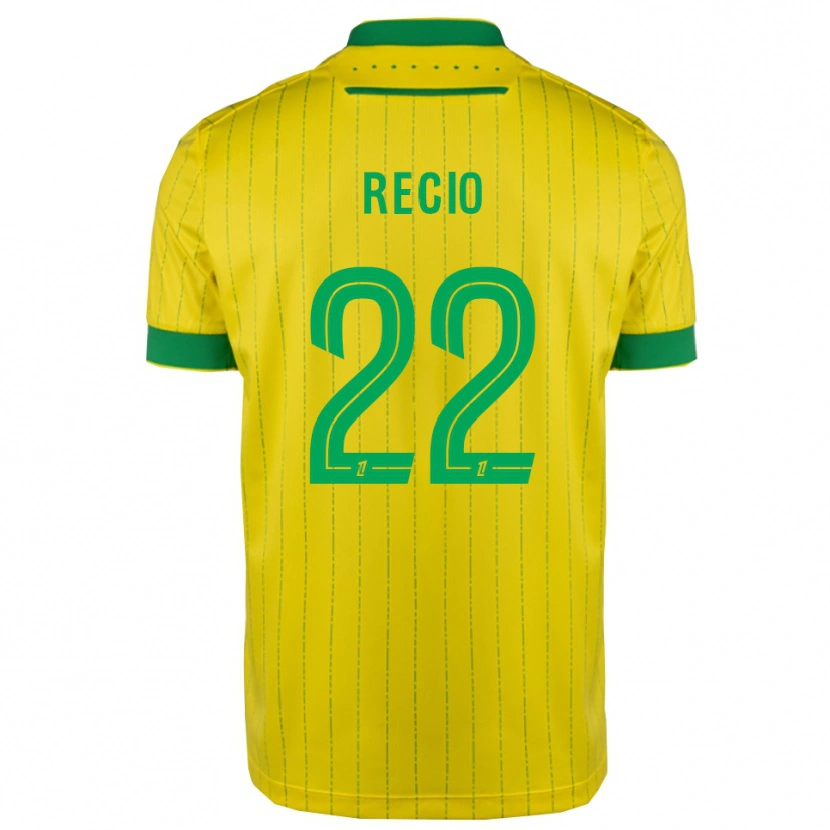 Danxen Femme Maillot Andrea Recio #22 Jaune Vert Tenues Domicile 2025/26 T-Shirt