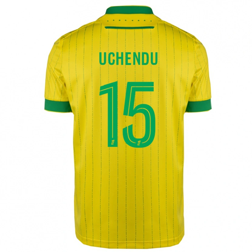 Danxen Femme Maillot Chinaza Uchendu #15 Jaune Vert Tenues Domicile 2025/26 T-Shirt