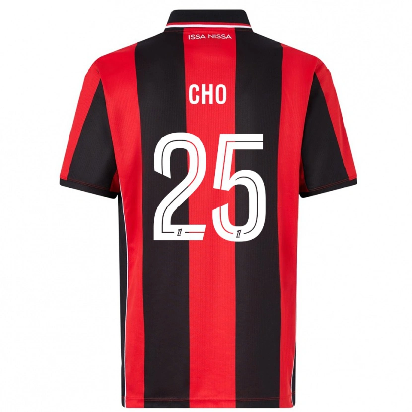 Danxen Femme Maillot Mohamed-Ali Cho #25 Rouge Noir Tenues Domicile 2025/26 T-Shirt