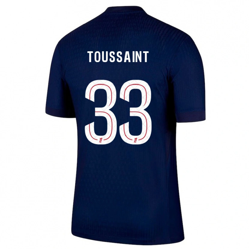 Danxen Femme Maillot Océane Toussaint #33 Marine Rouge Tenues Domicile 2025/26 T-Shirt