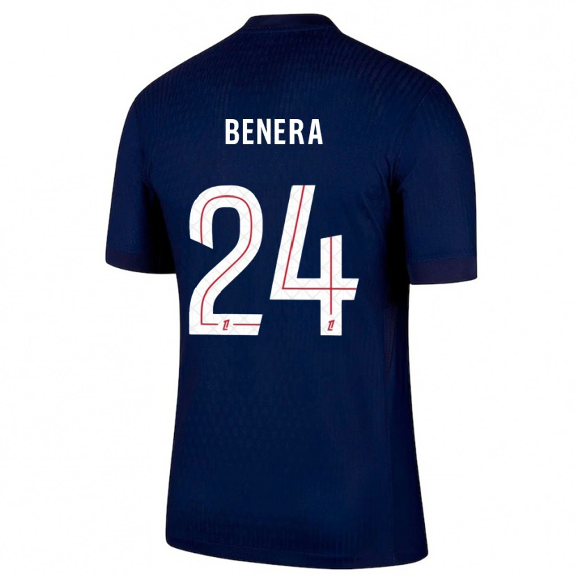 Danxen Femme Maillot Baby Jordy Benera #24 Marine Rouge Tenues Domicile 2025/26 T-Shirt